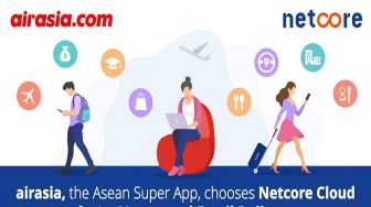 Gandeng Netcore Cloud, Super App airasia Implementasikan Pengiriman Email Berbasis AI