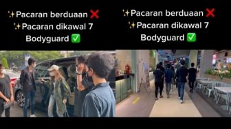 Viral Cewek Pacaran Dikawal 7 Bodyguards, Videonya Ditonton 15 Juta Kali