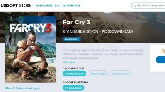 Cara Klaim Far Cry 3 Gratis Lewat Ubisoft Store