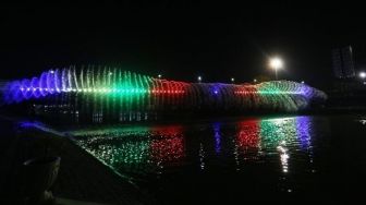 Hore! PPKM Level 2, Bridge Fountain di Kota Semarang Kembali Diaktifkan