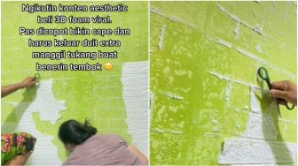 Ikut Tren Bikin Kos Estetik, Wanita Menyesal Lihat Kondisi Kamar Pas Wallpaper Dicabut