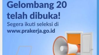 Dibuka untuk 800 Ribu Kuota, Kartu Prakerja Gelombang 20 Resmi Dibuka, Ini Cara Daftarnya