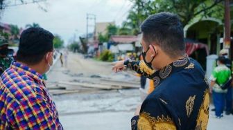 Bobby Nasution Beton Jalan Bunga Asoka Medan