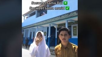 So Sweet! Viral Momen Keakraban Guru dan Murid Lakukan Ini, Bikin Netizen Iri