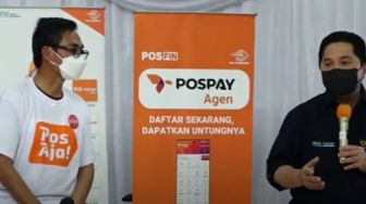 PT Pos Indonesia Kenalkan Pospay ke Erick Thohir