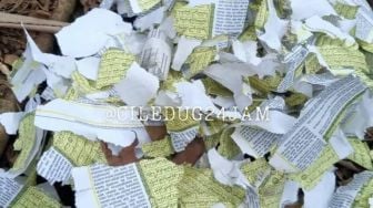 Heboh Penemuan Petasan Terbuat Dari Kertas Alquran, Warganet: Usut Tuntas!