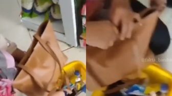 Viral Pegawai Minimarket Pergoki Wanita Sembunyikan Barang dalam Tas, Isinya Bikin Melongo