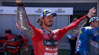 Asapi Marquez, Francesco Bagnaia Lega Bisa Rengkuh Kemenangan Perdana di MotoGP