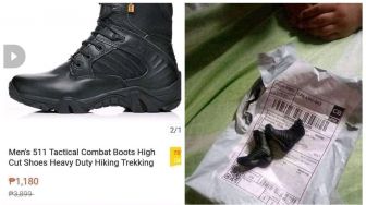 Viral Pria Beli Sepatu Hiking Online Harga Seribu, Malah Emosi Saat Paket Tiba