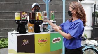 Tekan Produksi Sampah, Nestle Tawarkan Program Isi Ulang Pakai Sepeda Siklus