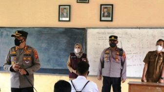 Kunjungi SMK Tridaya Budi, Kapolres Majalengka Berikan Motivasi ke Siswa