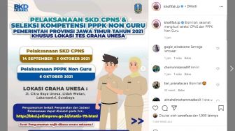 Jadwal Seleksi SKD CPNS dan PPPK Non Guru di Jawa Timur
