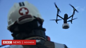 Di Makassar Pakai Drone untuk Antar Obat dan Makanan Pasien COVID-19