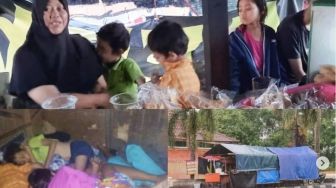 Kisah Pilu Penjual Angkringan di Kartasura: Tak Kuat Kos, Tidur di Kolong Meja Bersama 10 Anaknya