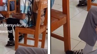 Pelajar Terekam Kamera Pakai Sepatu Jebol, Warganet Kompak Lakukan Hal Ini