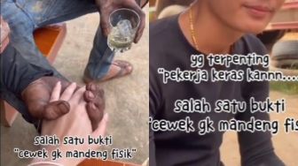 Viral Cinta Tak Pandang Fisik, Cewek Ini Pacaran dengan Kuli Bangunan, Tonton Videonya