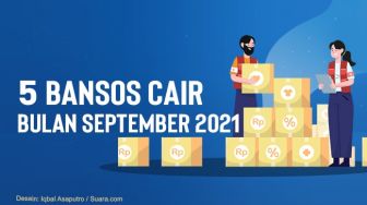 INFOGRAFIS: 5 Bansos Cair Bulan September 2021