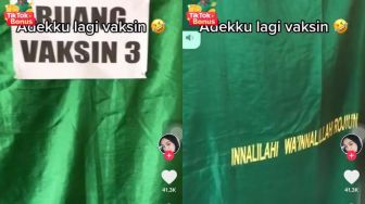 Bilik Vaksinasi Pakai Kain Ini, Warganet: Antri Vaksin atau Antri Mati