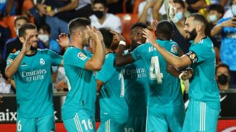 Valencia vs Real Madrid: Comeback Brilian, Los Blancos Menang 2-1 di Kandang Kelelawar