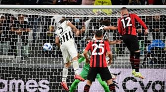 Hasil Juventus vs AC Milan: Tandukan Ante Rebic Gagalkan Kemenangan Si Nyonya Tua