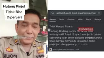 Video Viral Pak Polisi Umumkan Tukang Utang Pinjaman Online Tak Bisa Dipenjara: Tenang