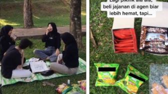 Piknik di Taman Bawa Makanan Sendiri, Wanita Kaget 'Diserbu' Gerombolan Ini