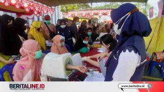 Membludak, Gebyar Vaksinasi Massal di Kejati Gorontalo Lampaui Target