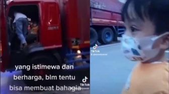 Video Viral Anak Ketemu Bapak di Jalan Ajarkan Arti Bahagia, Netizen: Kangen Setengah Mati