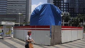 Pemprov DKI Bantah Pembangunan Tugu Sepeda Mangkrak