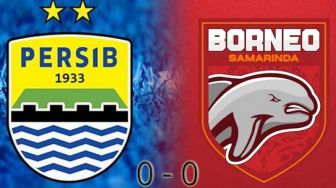 Sama Kuat, Persib dan Borneo FC Harus Puas Berbagi Poin di Indomilk Arena