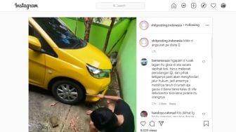 Rusak Bemper Mobil Pakai Golok, Pria Ini Dihujat Habis-habisan