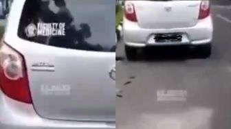 Heboh Mobil 'Goyang' di Semarang, Sejoli Ngacir Tancap Gas saat Tepergok