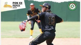 Mantap, Tim Baseball Lampung Menang atas Kalteng di PON Papua