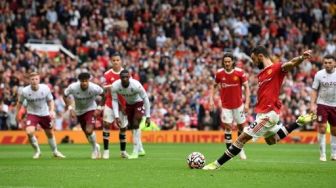 Penalti Fernandes Melambung, Manchester United Ditekuk Aston Villa di Old Trafford