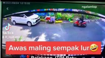 Aksi Pencurian Terekam CCTV, Warganet Justru Terbelah: Ambil Topi atau Celana Dalam?