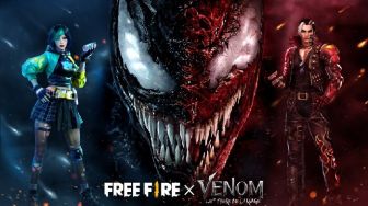 Kolaborasi Free Fire dan  Venom, Hadirkan Skin Eksklusif di Game