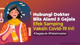 INFOGRAFIS: Hubungi Dokter Bila Alami 5 Gejala Efek Samping Vaksin Covid-19 Ini!