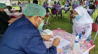 Jelang Pembelajaran Tatap Muka, LPEI Gelar Vaksinasi Covid-19 bagi Pelajar di Sleman