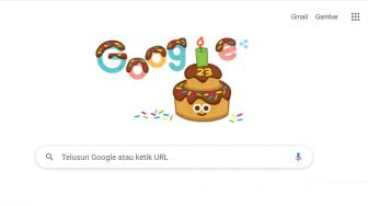 Selamat Ulangtahun Google! Doodle Kue Ultah Hiasi Halaman Muka Google