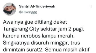 Viral Santri Al-Tinderiyyah Bongkar Oknum Polantas Nakal di Tangerang