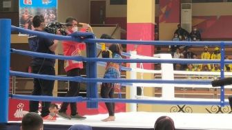 Atlet Muaythai Sulawesi Selatan Nadya Indah Royani Tembus Final PON Papua