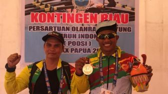 Atlet Dayung Sumbang Emas Perdana untuk Riau di PON Papua