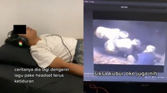 Viral Cowok Kapok Tidur Pakai Headset, Suara Lagu Berubah Jadi Siksa Kubur