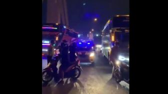 Viral Bus Persib Dihadang Sekelompok Orang Tak Dikenal di Jembatan Pasopati Bandung