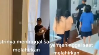 Pilu, Istri Meninggal saat Melahirkan, Suami Disambut Keluarga Besar Emosi Tak Terbendung