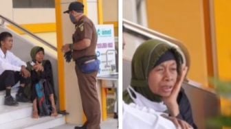 Viral, Laki-laki Ini Ditunggui Ibunya Saat Tes CPNS, Bikin Haru Warganet