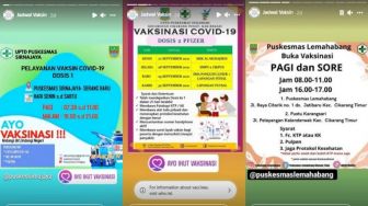 Jadwal Vaksinasi COVID-19 Kabupaten Bekasi 1 Oktober 2021