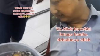 Viral Video Bapak-bapak Makan dari Tong Sampah, Pengakuannya Menyayat Hati