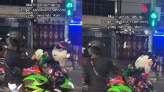 Penunggang Moge Dihujat setelah Bagi-Bagi Uang ke Badut Jalanan, Caranya Tak Elok Ditiru