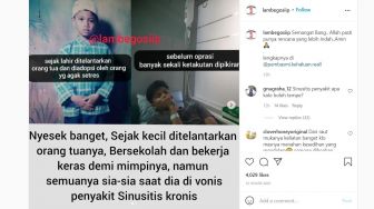 Viral! Pria Ini Ditelantarkan Orang Tua Hingga Divonis Penyakit Sinusitis Kronis